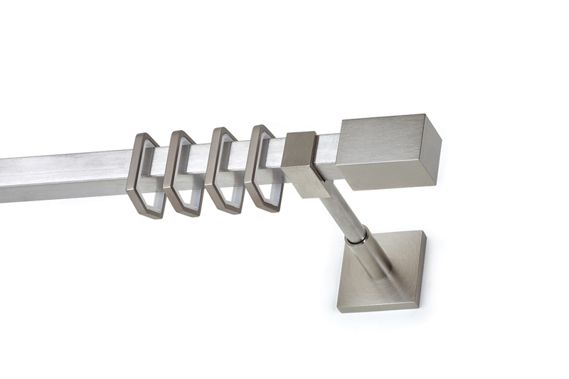 Anartisi Κουρτινόξυλο Inox 20x20mm MILOS T20 Νίκελ Σατι